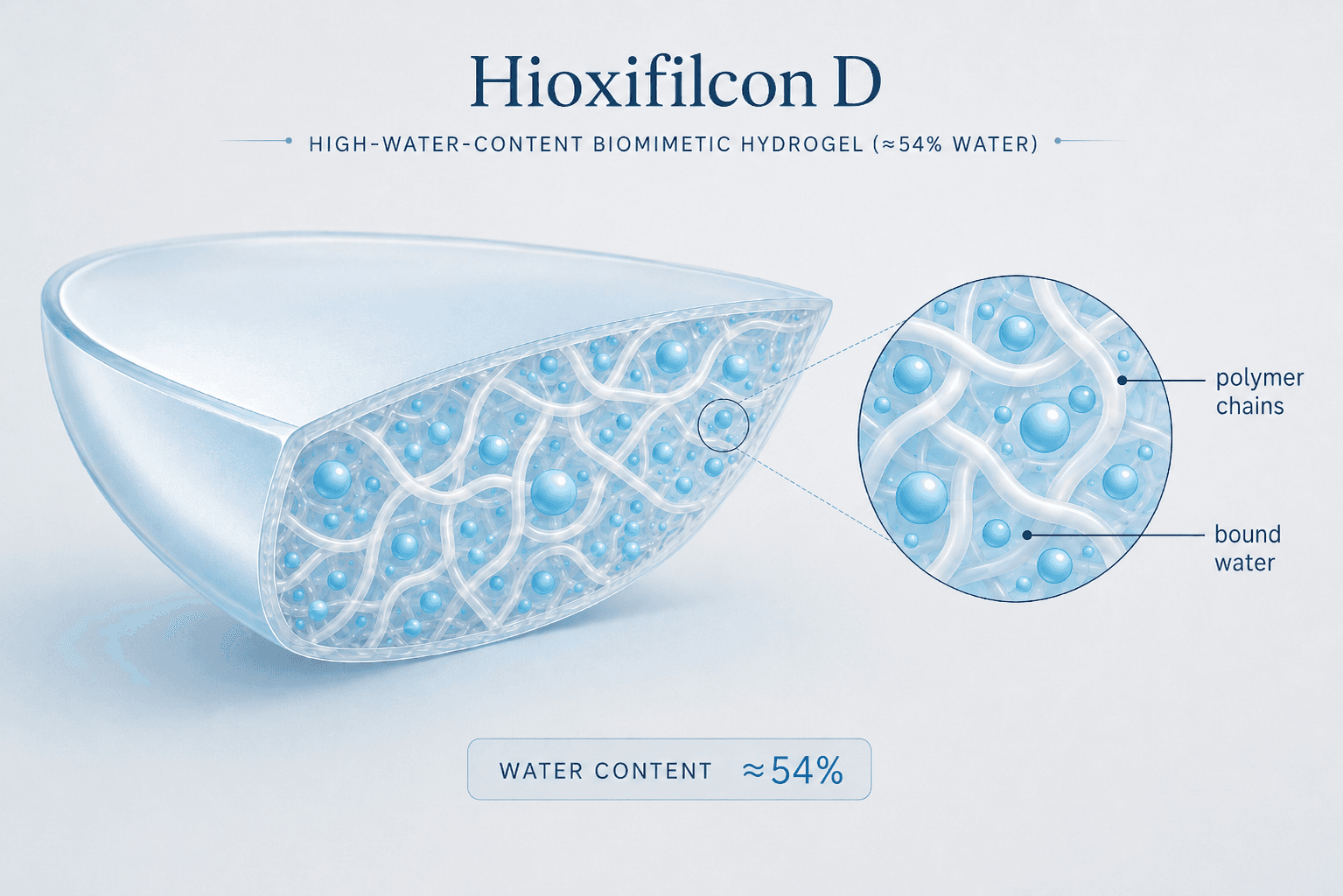 Hioxifilcon D — Technical drawing