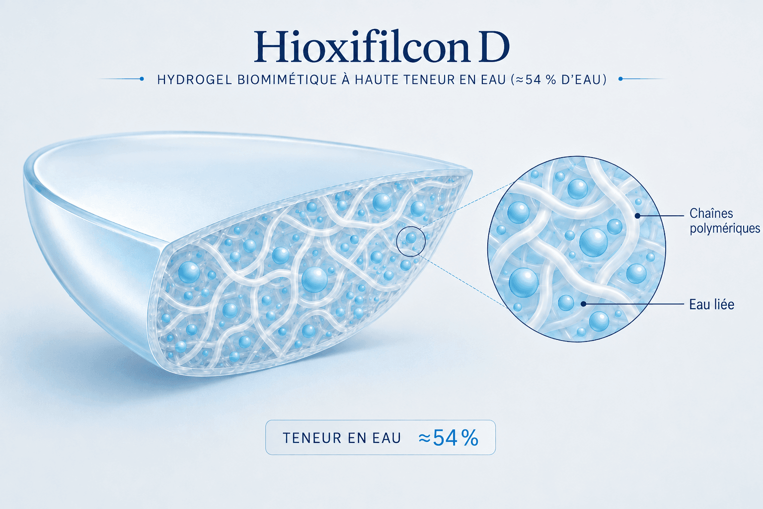 Hioxifilcon D — Schéma technique